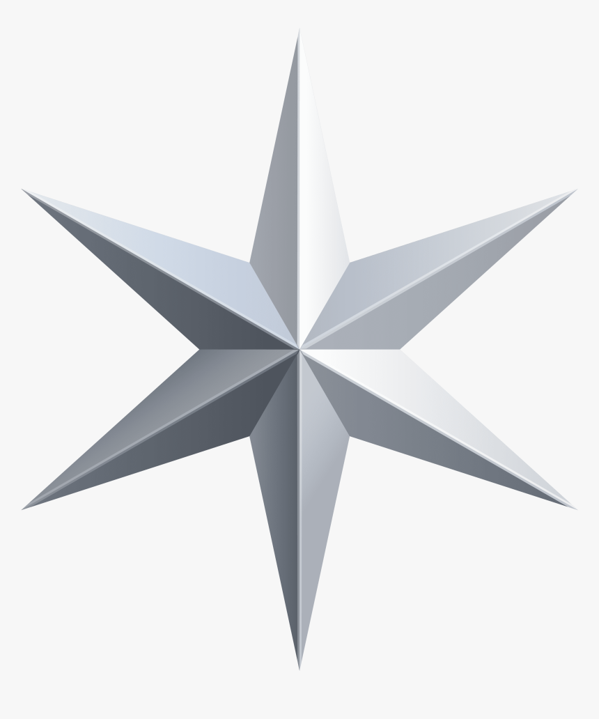 Silver Star Transparent Clip Art Image - Silver Star Png, Png Download, Free Download