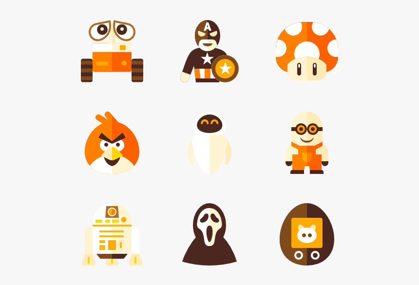 Essential Set - Geek Icons, HD Png Download, Free Download