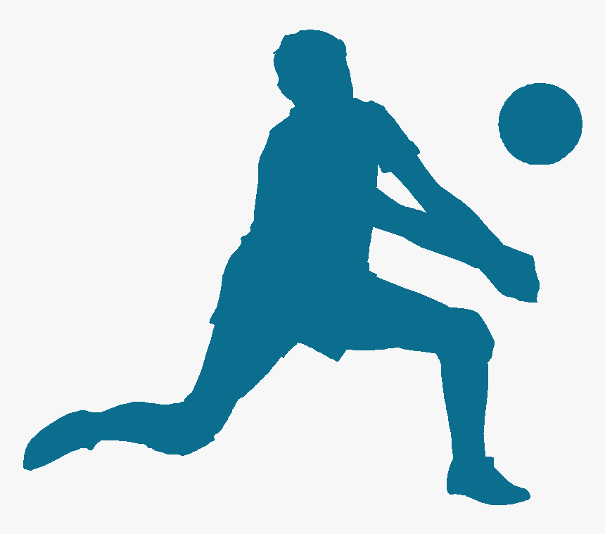 Volleyball Sport Decal Clip Art - Volleyball Player Silhouette Png, Transparent Png, Free Download