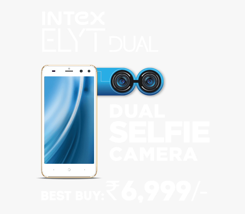 Intex Dual Camera Phone - Mobile Front Dual Camera, HD Png Download, Free Download