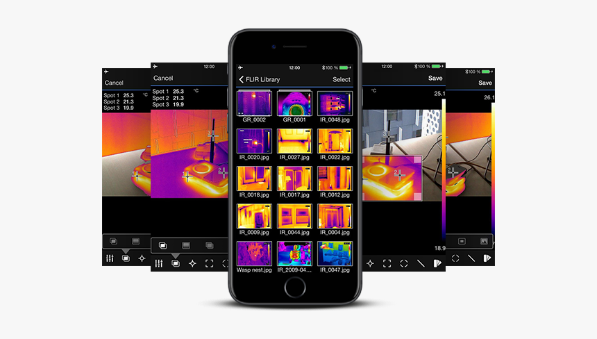 Cellphone Transparent Camera - Flir Tools App, HD Png Download, Free Download
