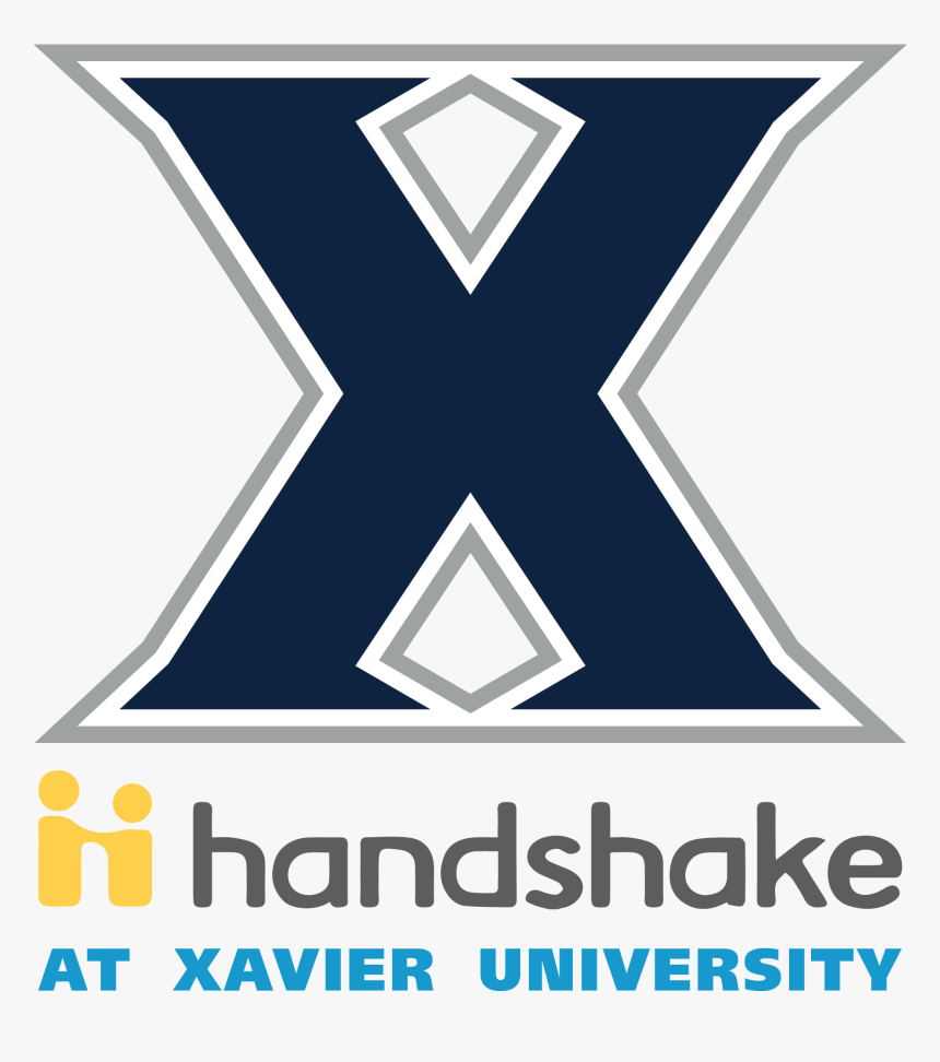 Handshake Logo Vertical Final Rgb For Screen Viewing - Xavier University, HD Png Download, Free Download