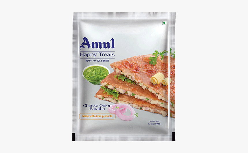 Amul Cheese Onion Paratha, HD Png Download, Free Download