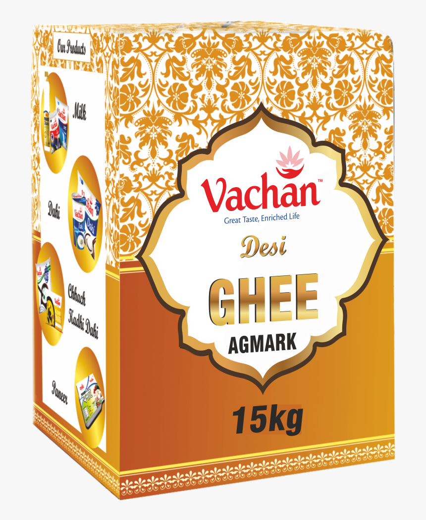 Vachan 100% Pure Indian Desi Ghee - Label, HD Png Download, Free Download