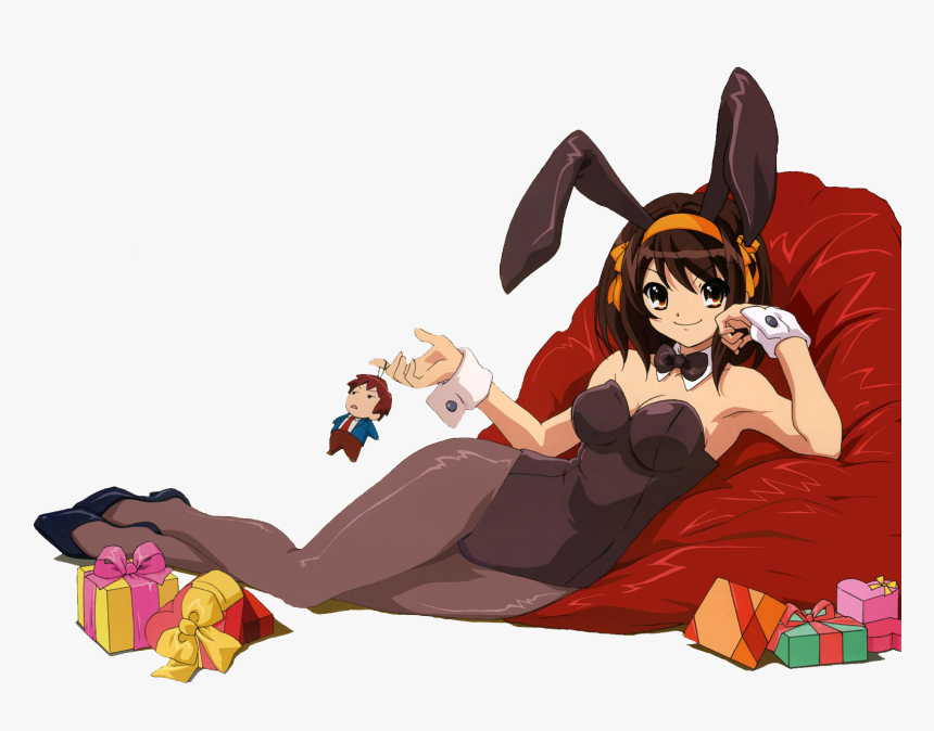 Mikuru Asahina Kyon Costume Mammal Vertebrate Cartoon - Haruhi Suzumiya Bunny, HD Png Download, Free Download