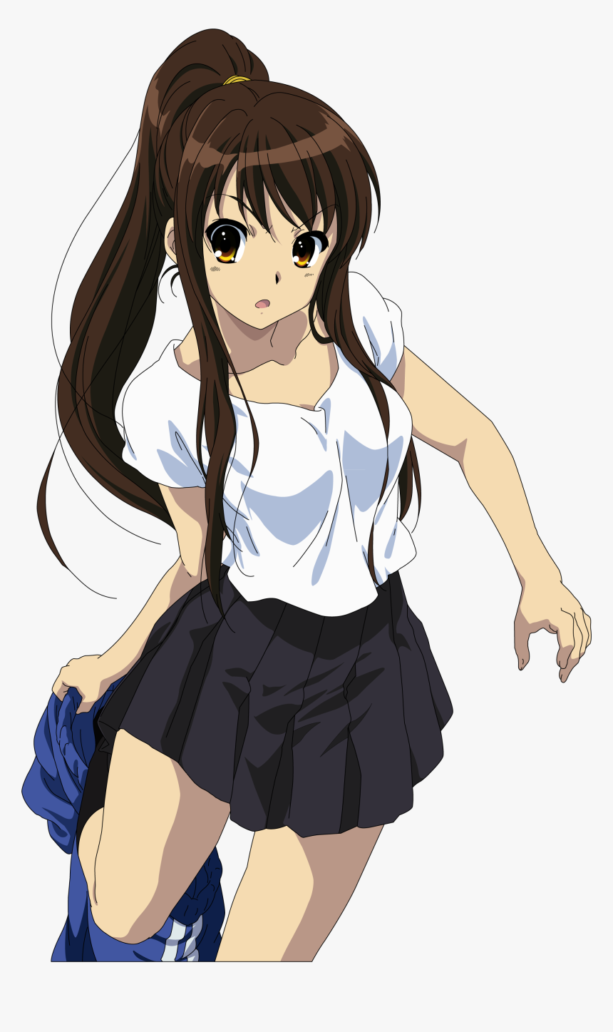 Long Hair Haruhi Suzumiya, HD Png Download, Free Download