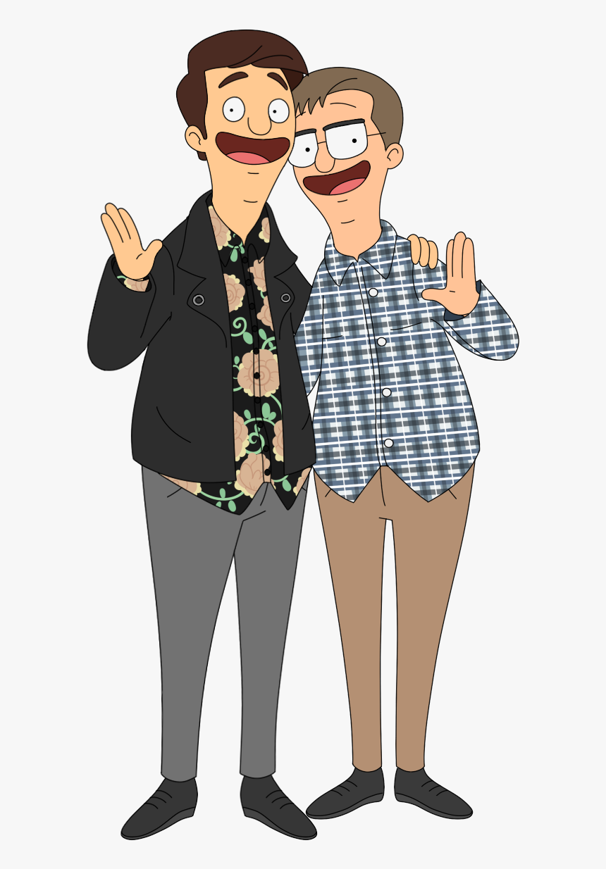 Got Asked To Draw A Couple In Bob’s Burgers Style - Cartoon, HD Png Download, Free Download
