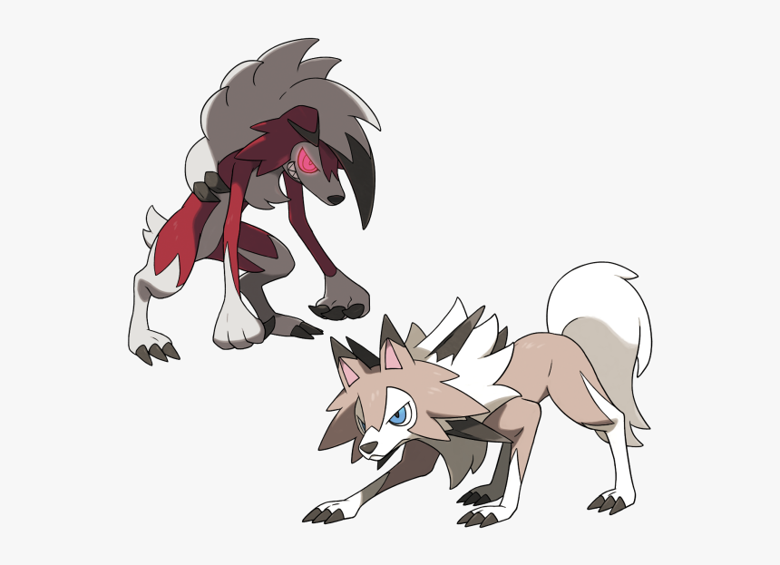 Rockruff Pokemon Evolution , Png Download - Pokemon Lycanroc, Transparent Png, Free Download