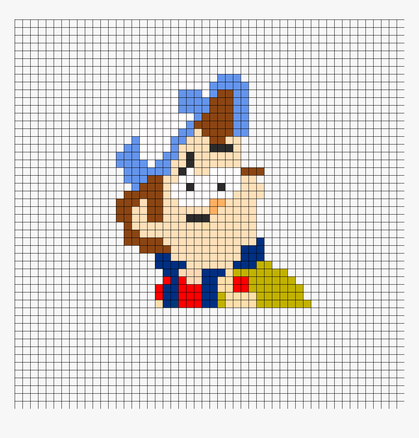 Dipper Pines Perler Bead Pattern / Bead Sprite - Dipper 8 Bits, HD Png Download, Free Download