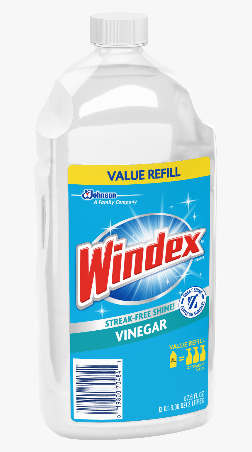 Windex Vinegar Multi Surface Cleaner 2l Refill Cappedbottle - Windex, HD Png Download, Free Download