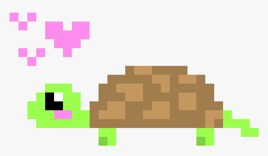 Cute Turtle Pixel Art, HD Png Download, Free Download