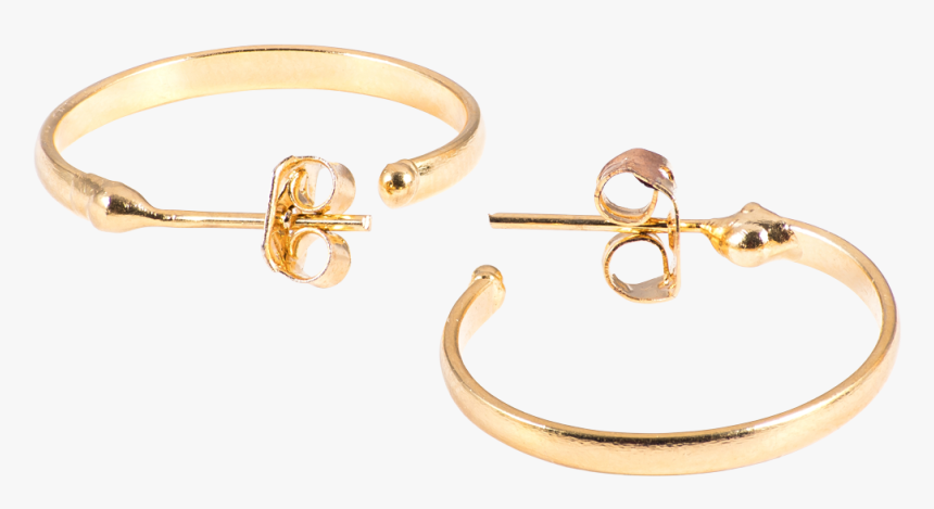 Gold Hoop Earrings , Png Download - Earrings, Transparent Png, Free Download