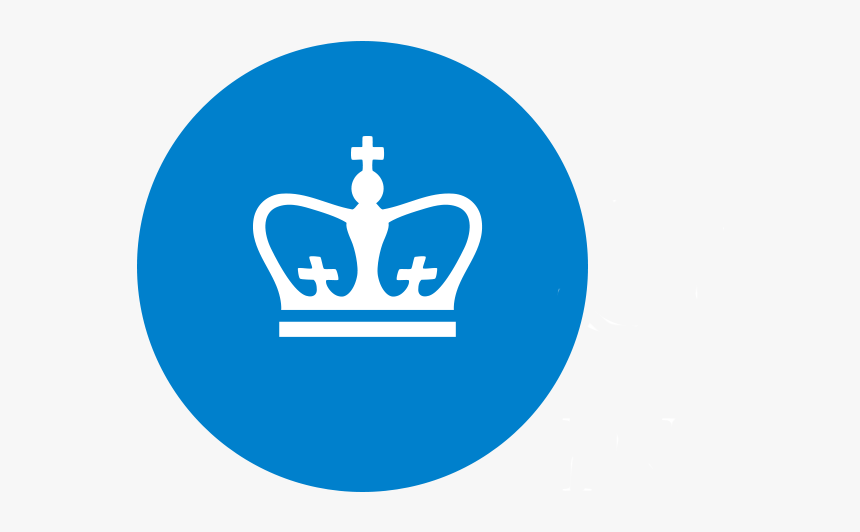 White Crown In Blue Circle - Columbia University Symbol, HD Png Download, Free Download