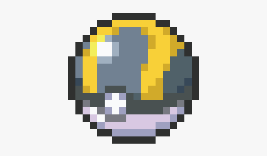 Ultra Ball - Pixel Art Pokeball, HD Png Download, Free Download