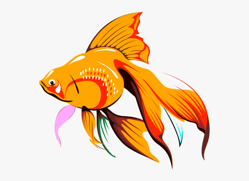 Golden Fishie Clip Art - Goldfish Clipart Png, Transparent Png, Free Download