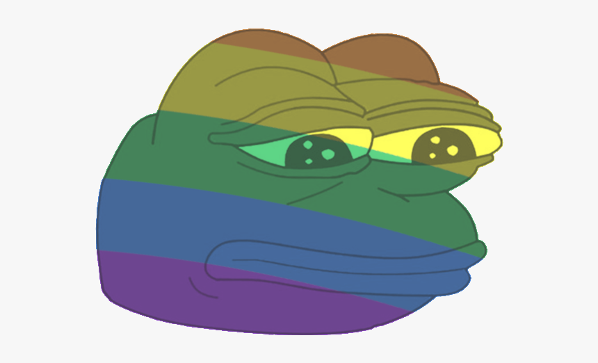 Kappa Pride Png - Sad Frog, Transparent Png, Free Download