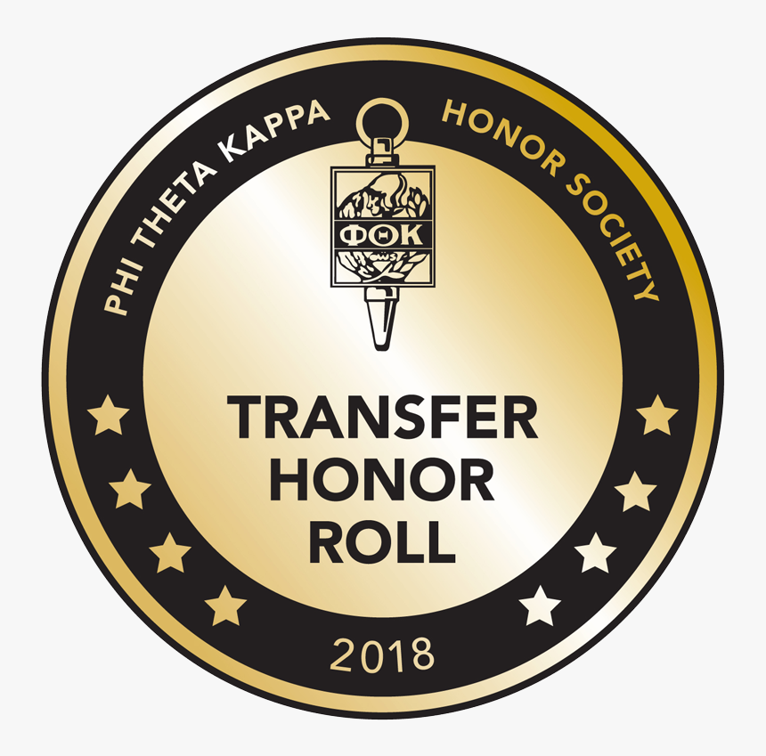 Ptk Honor Roll Emblem Gold - Phi Theta Kappa, HD Png Download, Free Download