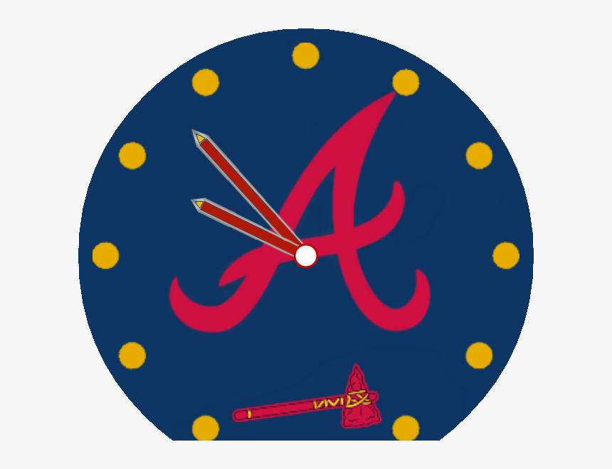 Atlanta Braves Watch Face Preview - Circle, HD Png Download, Free Download