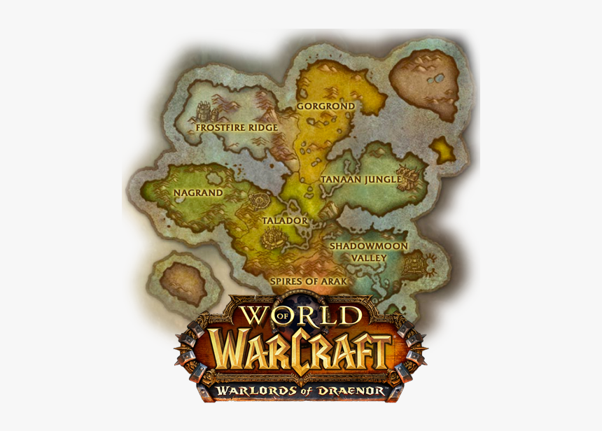World Of Warcraft Wiki - Wow Draenor Map, HD Png Download - kindpng.