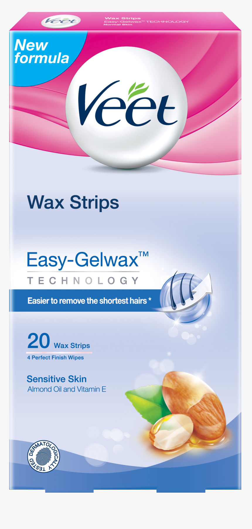 Sensitive Skin Veet Wax Strips, HD Png Download, Free Download