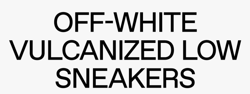 Off-white Vulcanized Low Sneakers - Glory Applique Font, HD Png Download, Free Download