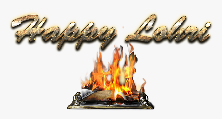 Happy Lohri Png Free Image - Flame, Transparent Png, Free Download