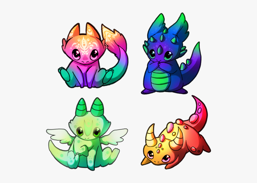 Dragon Cute Mythical Creatures Drawings Easy