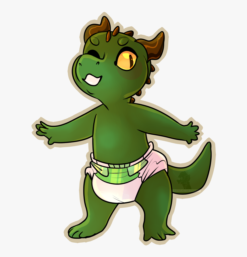 Baby Dragon - Cartoon, HD Png Download, Free Download