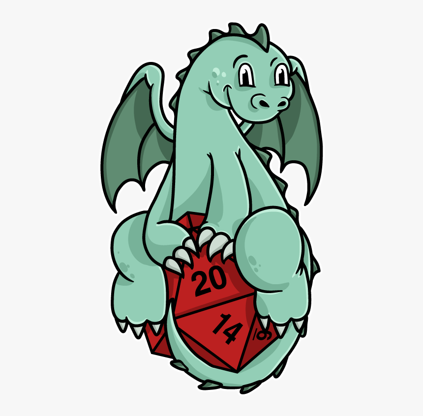 Cute Baby Dragon 20 Sided Die Women"s Racerback Tank-top - Cartoon, HD Png Download, Free Download