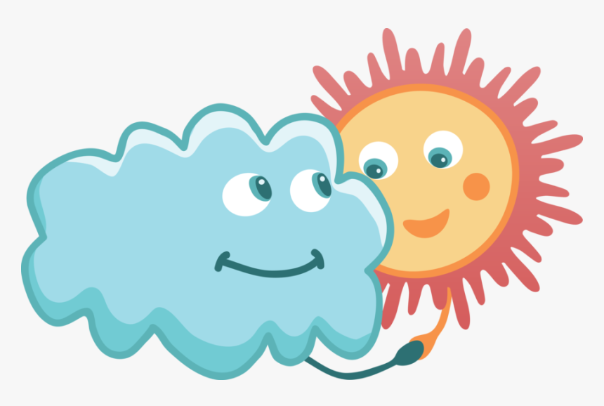 Sol Y Nube Dibujo, HD Png Download, Free Download