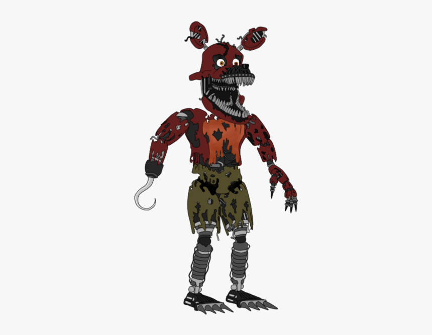 Download Nightmare Foxy Transparent - Fnaf 4 Foxy Png, Png Download, Free Download
