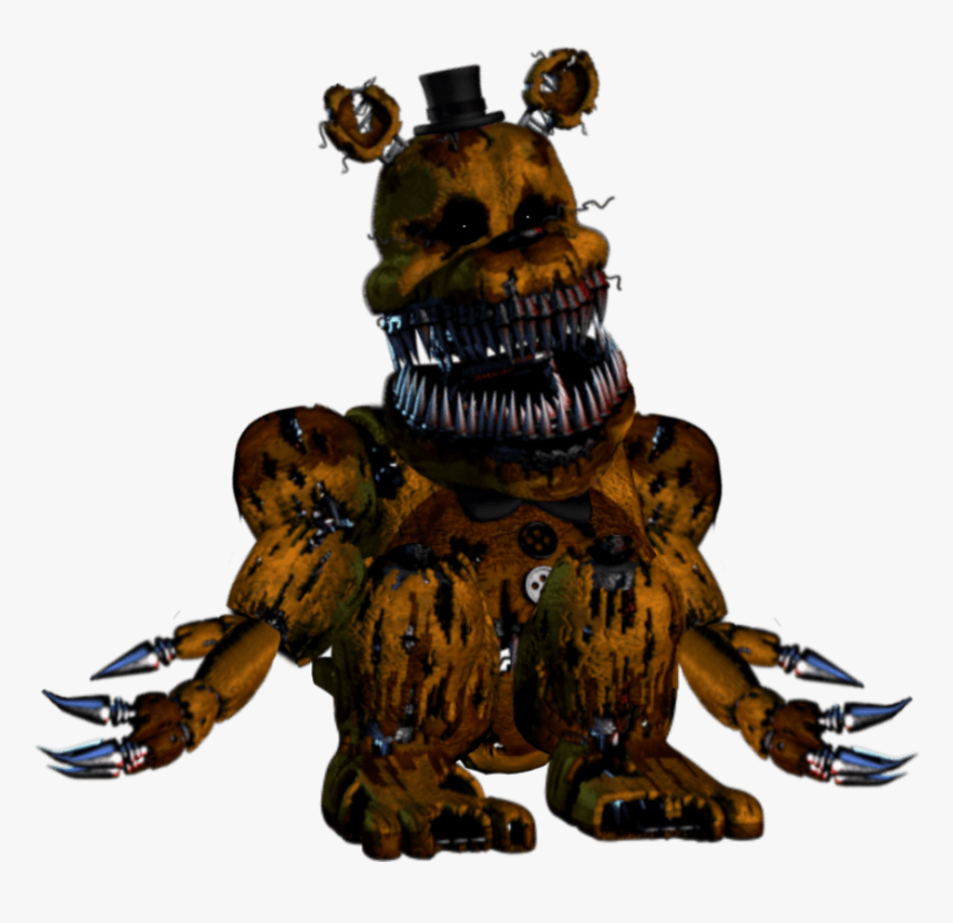 Nightmare Golden Freddy Version 2 Five - De Five Nights At Freddy's Golden Freddy, HD Png Download, Free Download