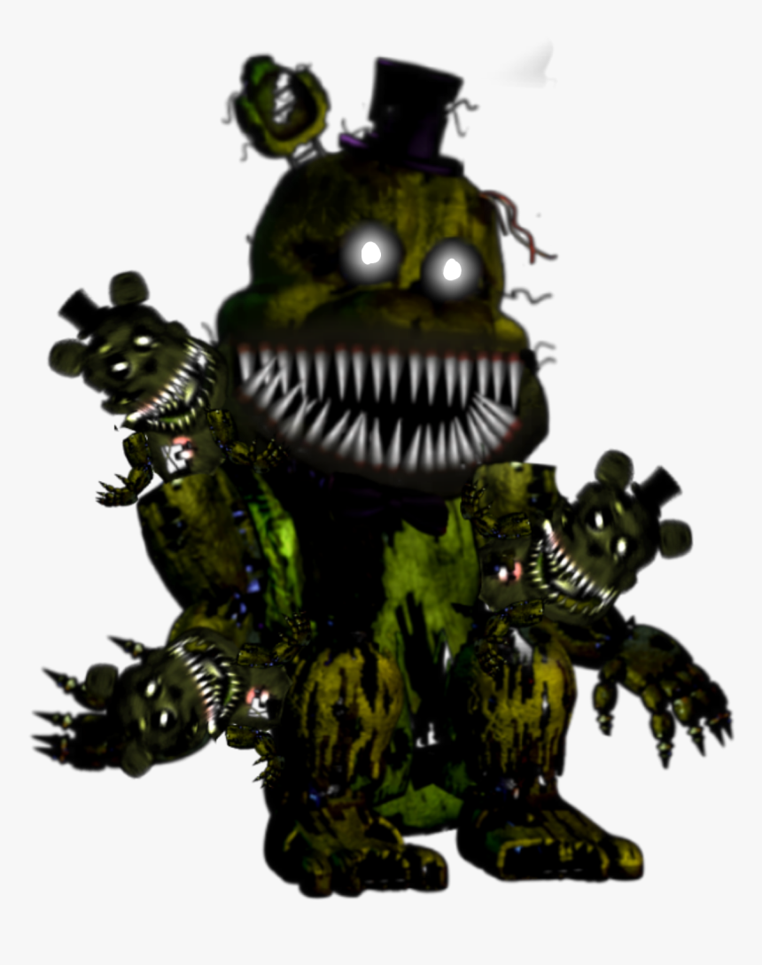 Nightmare Golden Freddy Version Png Golden Freddy Nightmare - Cartoon, Transparent Png, Free Download