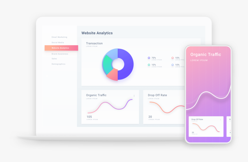 Laptop Analytics 2 Png, Transparent Png, Free Download