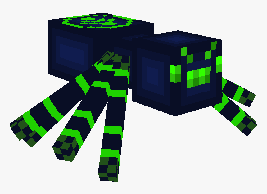 Transparent Minecraft Spider Png - Ender Cave Spider Minecraft, Png Download, Free Download