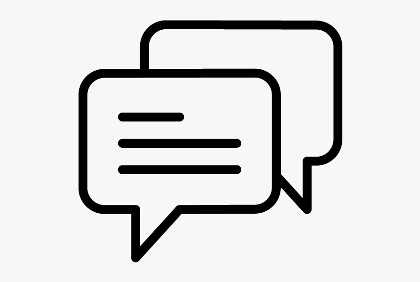 What Has Been Done - Conversation Icon White Png, Transparent Png, Free Download