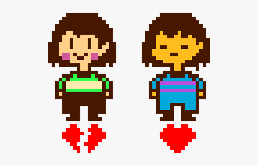 Undertale Chara Pixel Art Grid - Pixel Art Grid Gallery