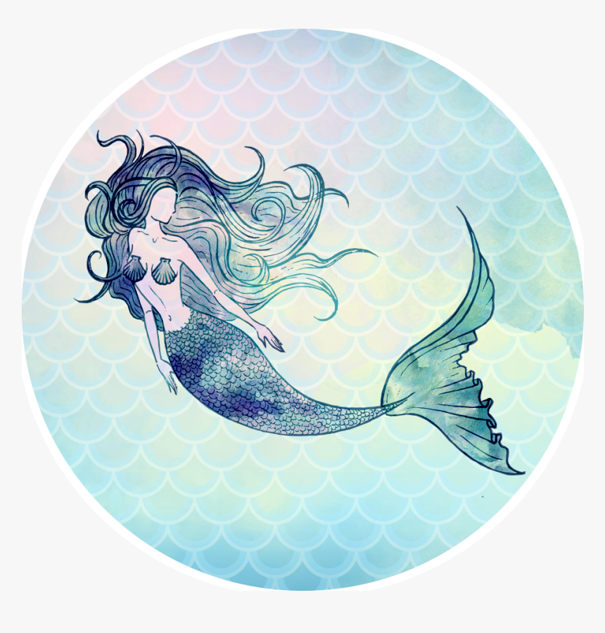 Watercolor Painting - Mermaid Watercolor, HD Png Download, Free Download