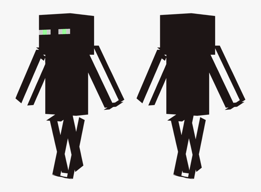 Enderman Minecraft Skin Clipart , Png Download - Minecraft Slim Enderman Skin, Transparent Png, Free Download