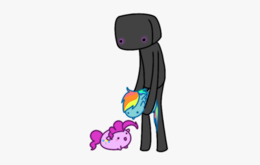 Minecraft Rainbow Dash Pony Purple Mammal Pink Violet - Transparent Enderman Png, Png Download, Free Download