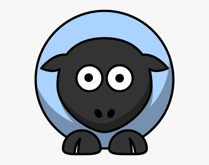 Transparent To The Right Of Clipart - Fat Cartoon Sheep, HD Png Download, Free Download