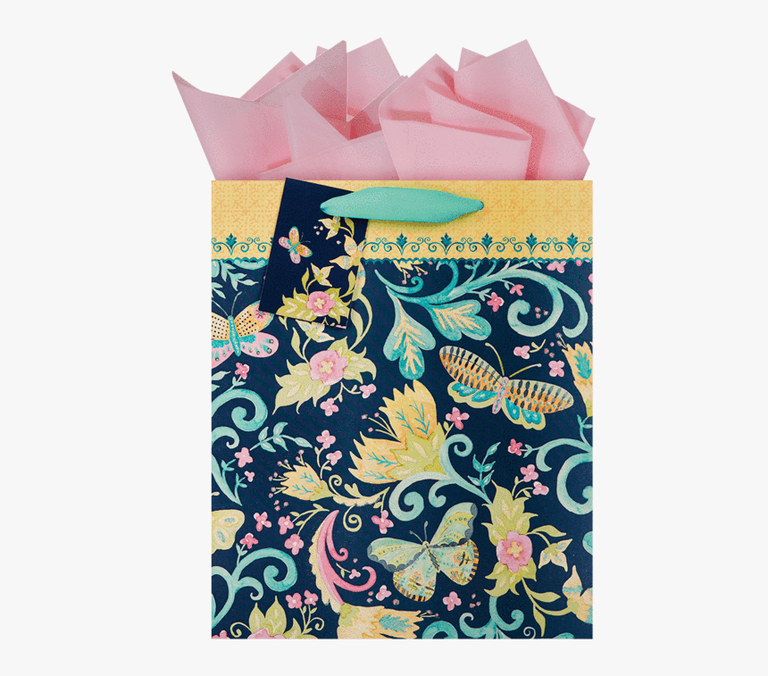 Scroll And Flower Large Bag"

 
 Data Rimg="lazy"
 - Paper Bag, HD Png Download, Free Download