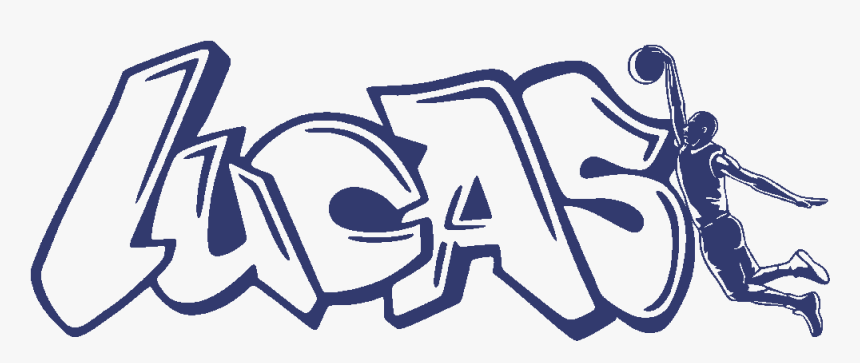 Stickers Lucas Basketball Art - Luca Graffiti, HD Png Download, Free Download