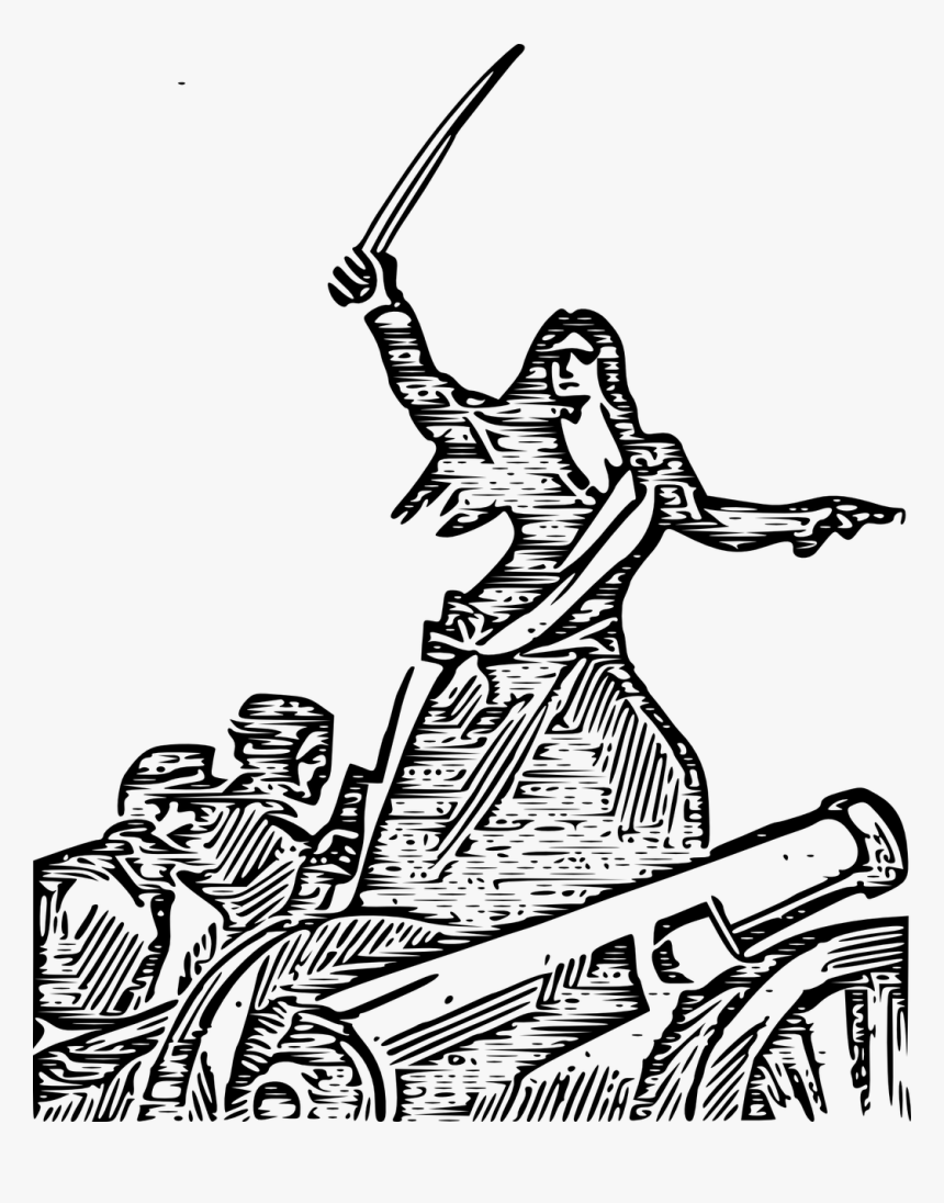 Commune Of Paris Woodcuts Cannons Free Photo - Public Domain Women Woodcuts, HD Png Download, Free Download
