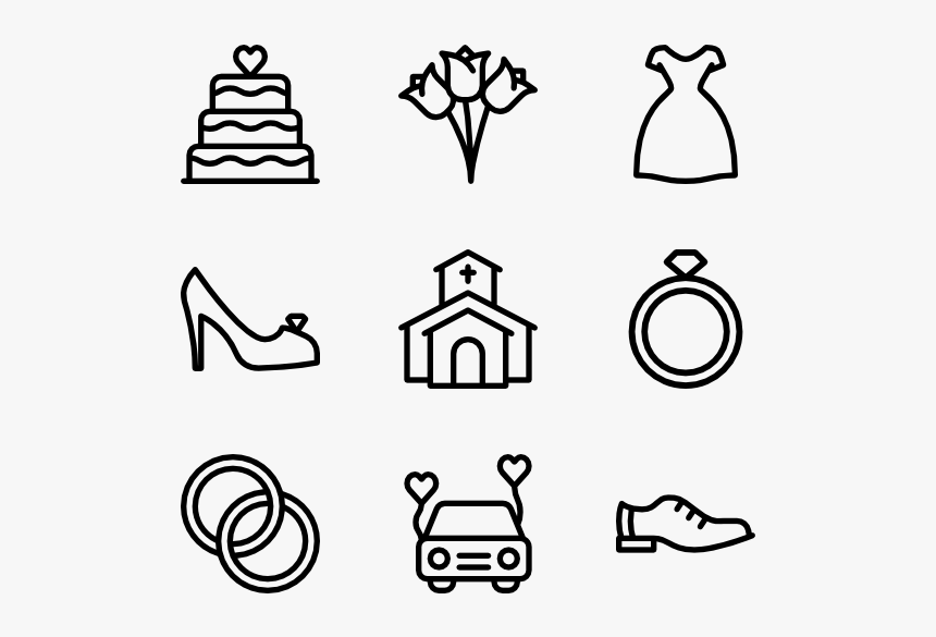 Wedding - Wedding Icons, HD Png Download, Free Download