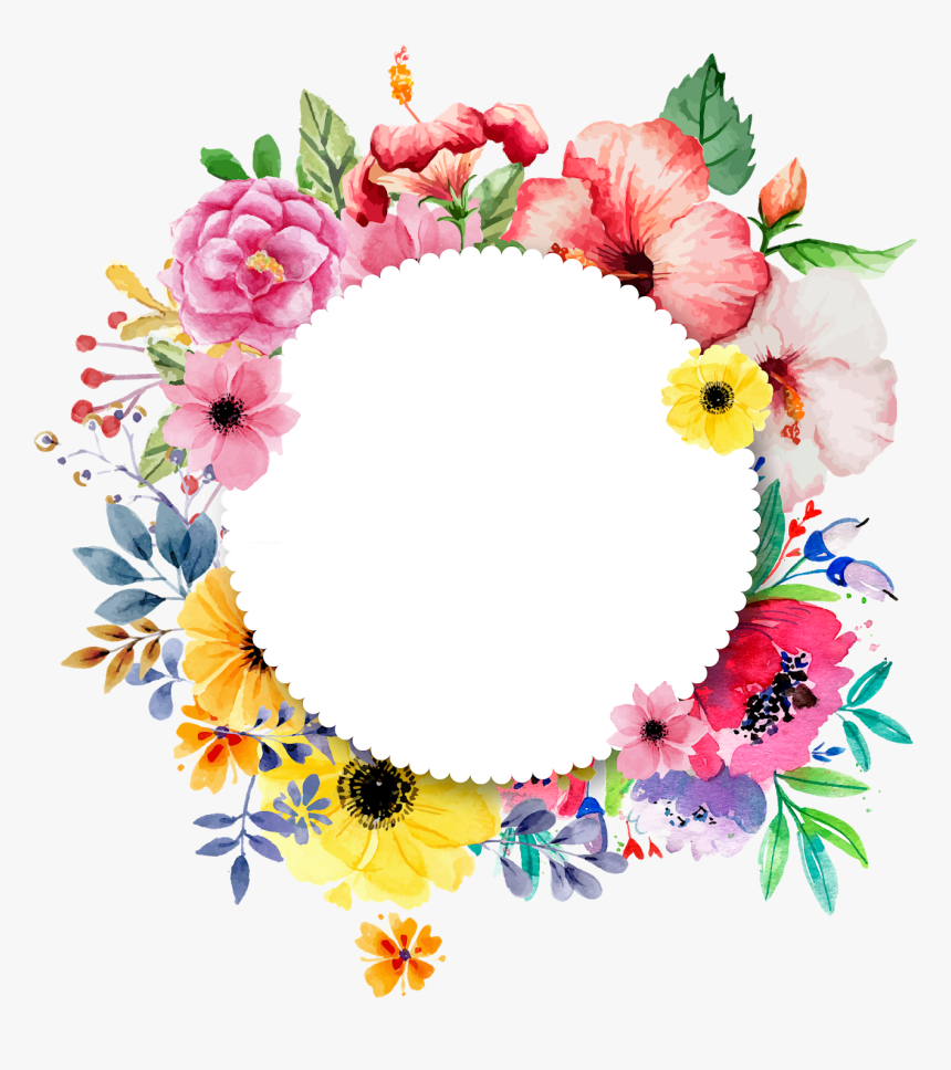Flower Designs Png Clip Transparent - Transparent Background Flower Circle, Png Download, Free Download