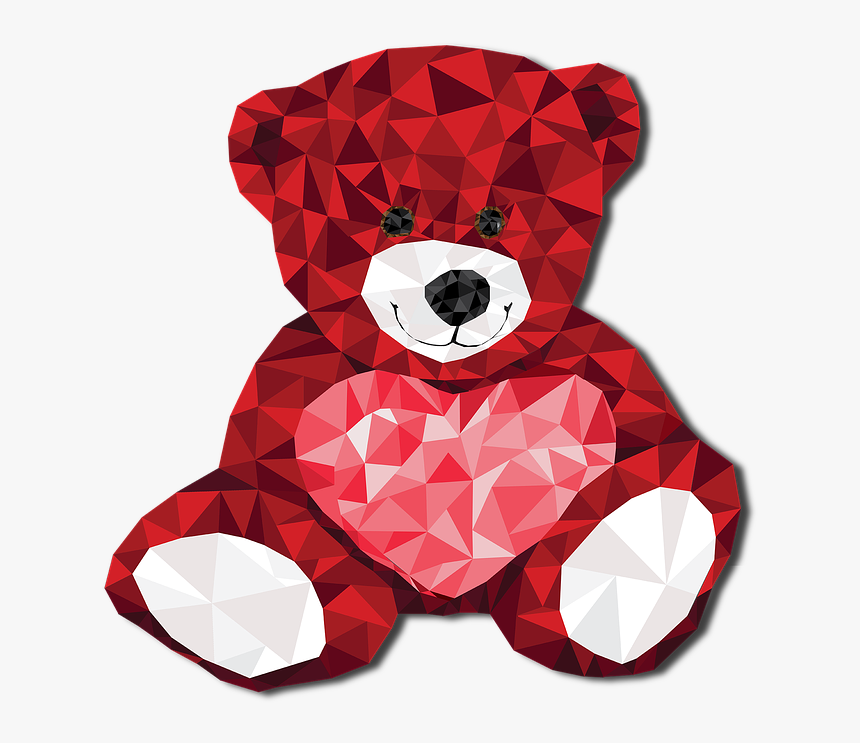 Valentine, Red, Heart, Bear, Smile, Occasion, Holiday - Valentines Day, HD Png Download, Free Download