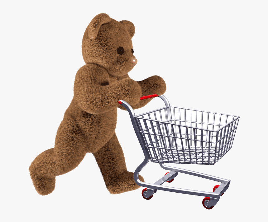 Teddy Bear Shopping Clipart, HD Png Download, Free Download