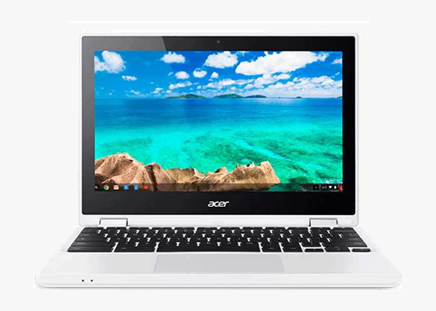Chromebook Drawing Laptop Png - Acer White Touchscreen Chromebook, Transparent Png, Free Download