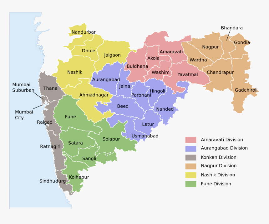 Maharashtra Map, HD Png Download, Free Download